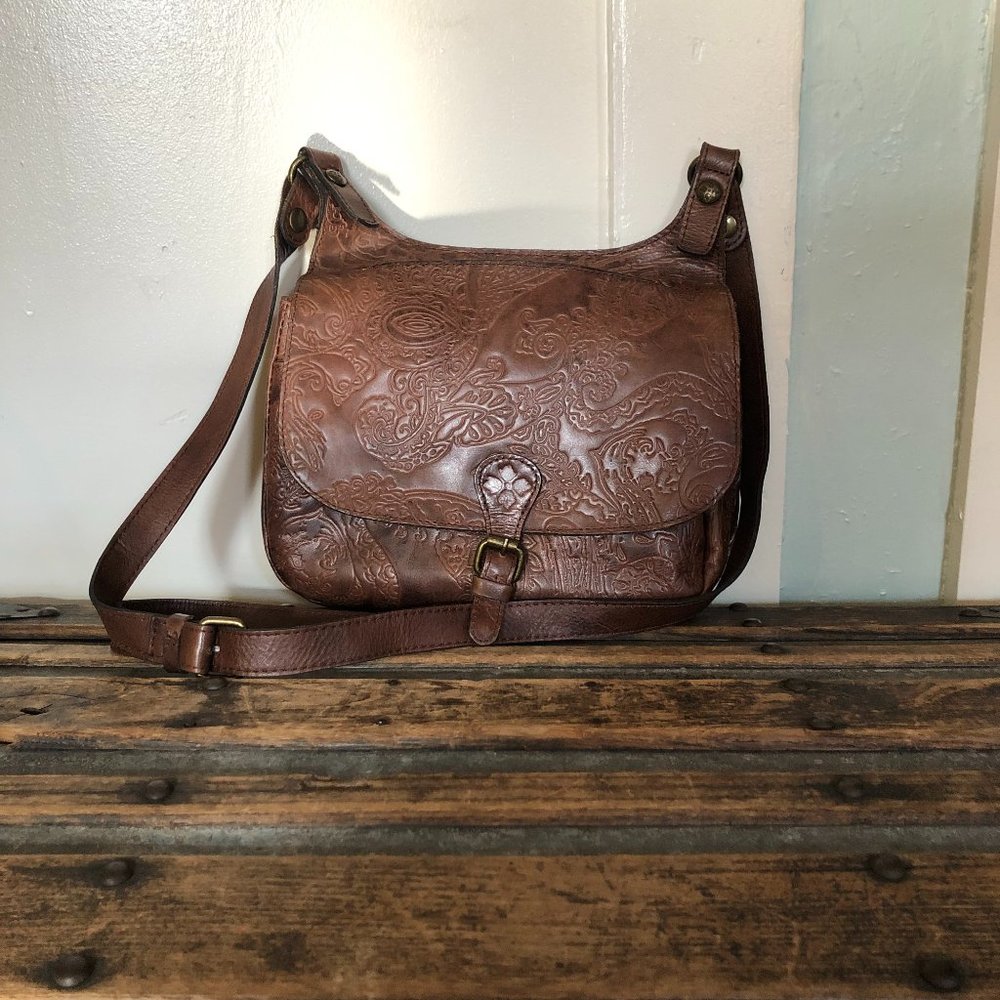 Patricia Nash Tooled Leather Saddlebag